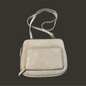 Joy Susan Light Gray Crossbody Bag